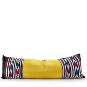 Yellow Italian Snake Skin & Vintage Peruvian Pillow - H U N T E D F O X